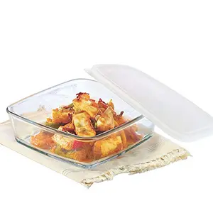 Borosil Square Dish with Lid Storage 1.6 litres