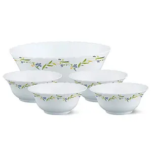 Cripper Opalware Pudding Set 5-Pieces White