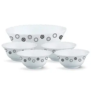 Universe Opalware Pudding Set 5-Pieces White