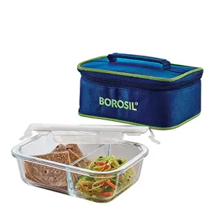Borosil Glass Lunch Box Transparent