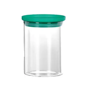 Cello Stacko Glass Storage Container 700 ml Green