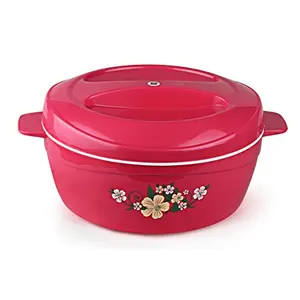 Cello Roti Plus Plastic Casserole with Lid 2.5 Liters Pink