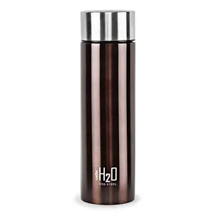 Cello H2O Stainless Steel Water Bottle 1 Litre Brown