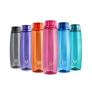 Cello H2O Octa 1 Litre Water Bottle Set of 6 Assorted