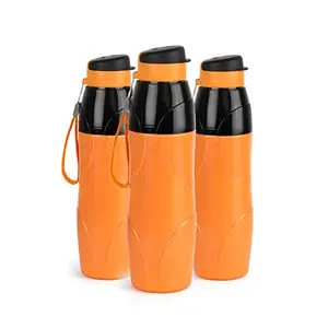 Cello Puro Steel-X Lexus Insulated Bottles with Stainless Steel Inner Set of 3 900ml Orange