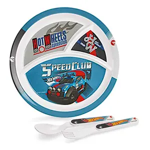 Cello Melmoware Round Shaped Hot Wheels Zoom Meal Set Set of 3