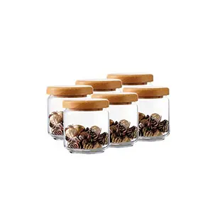 Pop jar 500 ml with Wooden lid