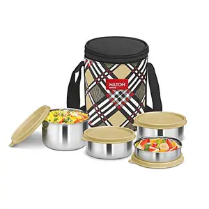 MILTON Smart Meal Insulated Lunch Box Set of 4 Yellow