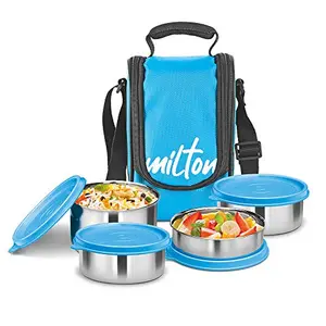 MILTON Tasty 4 Stainless Steel Lunch Box Cyan