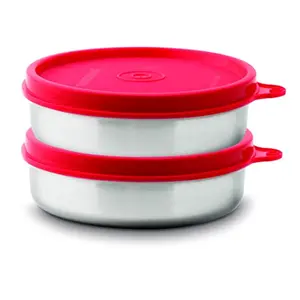 Signoraware Mini Mate Container Set of 2 60 ml Each Red