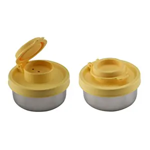 Signoraware Spice Shaker Small Steel Set of 2 50ml+50ml Yellow