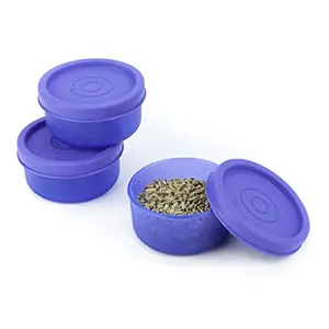 Signoraware Nano Plastic Container Set 40ml Set of 3 Violet
