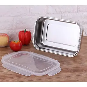 Signoraware Modular Rectangular Stainless Steel Container 11 Litre Silver