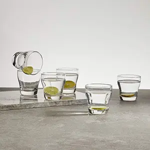 Ocean 6-Piece Urbano Rock Water Glass Set -330 ml Transparent