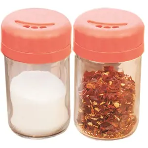 Signoraware Duet Trend Spice Shaker Glass (Set of 2) 100ml Each Pink