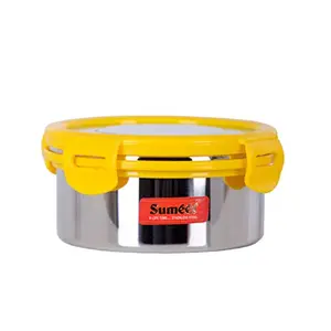 Sumeet Airtight & Leak Proof Steelexo S.S. Container with Stainless Steel Lid - Size 300ML