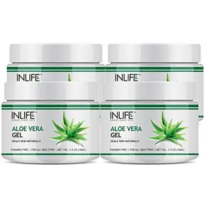 Inlife Aloe Vera Face Gel Â (100 g) (Pack of 4)