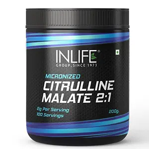 INLIFE Micronized Citrulline Malate Powder 2:1 Supplement 200 grams UnflavouredÂ