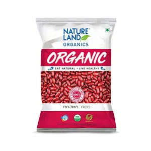 Natureland Organics Rajma Red 500 Gm - Organic Healthy Rajma