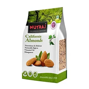 Nutraj 100% Natural Premium Raw California Almonds 1 Kg Pack Dried Nutritious & Delicious California Badam Rich in Vitamin E & Manganese Dry Fruit