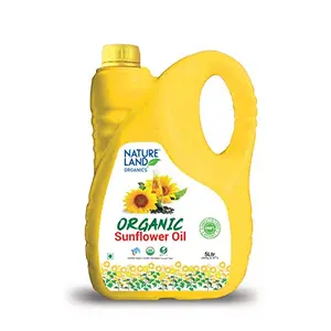 NATURELAND ORGANICS Sunflower Oil 5 LTR - Pressed