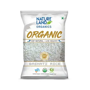 Natureland Organics Basmati Rice Premium 1 Kg - Organic Rice