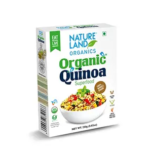 Natureland Organics Quinoa 500 Gm - Super Food Gluten Free Organic Quinoa Seeds (Breakfast Cereal)