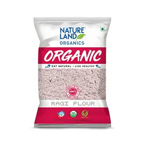 Natureland Organics Ragi Flour 500 Gm - Organic Flour