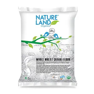 NATURELAND ORGANICS Whole Wheat Flour 5 Kg - Organic Wheat Flour