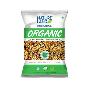 Natureland Organics Panchrangi Dal / Mix Dal 500 Gm - Organic Healthy Pulses