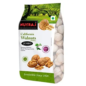 Nutraj 100% Pure Premium Raw California Inshell Walnuts 1 Kg Pack Latest Crop Inshell Walnut | Akhrot | Delicious & Crunchy Walnut