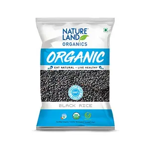 Natureland Organics Black Rice 500 Gm - Organic Rice