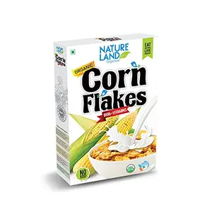 Natureland Organics Corn Flakes 200 Gm - Organic Healthy Flakes