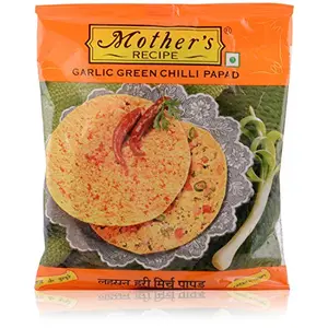 Mother's RECIPE Papad - Garlic Green Chilli 200g Pouch