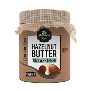 The Butternut Co. Hazelnut Butter Unsweetened 200 gm (No Added Sugar Vegan High Protein Keto)
