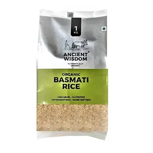 Organic Basmati Rice - Indian whole Grain 1 KG (35.27 OZ)