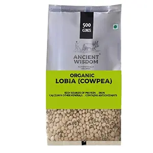 Organic Lobia (Cowpea) - Indian Pulses 500 GM (17.64 OZ)
