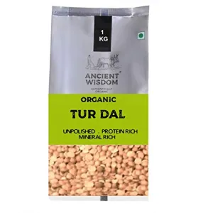 Organic Tur /Yelloow split toor Dal Indian1 KG (35.27 OZ)