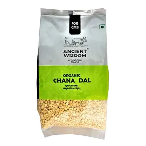 Organic Chana/ Split Bengal gram Dal - Indian pulses 500 GM (17.64 OZ)