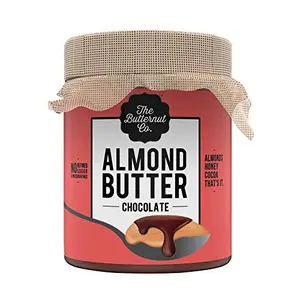 The Butternut Co. Almond Butter No-Sugar Chocolate 200 gm (No Refined Sugar High Protein 100% Natural)