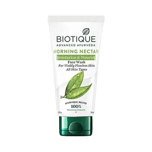 Biotique Morning Nectar Moisturize & Nourish Face Wash For Visibly Flawless Skin All Skin Types 150ml