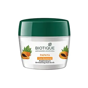 Biotique Papaya Tan Removal Brightening & Reviatalizing Face Scrub For All Skin Types 235g