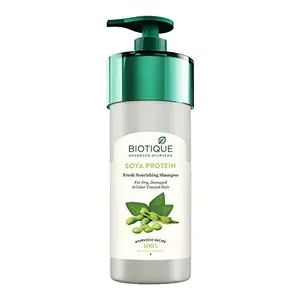 Biotique Bio Soya Protein Fresh Nourishing Shampoo For Dry Damaged and Color Treated Hair 800ml