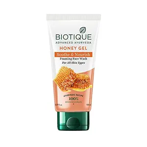 Biotique Honey Gel Soothe & Nourish Foaming Face wash For All Skin Types 150 ml
