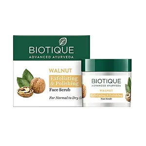 Biotique Walnut Exfoliating & Polishing Face Scrub For Normal to Dry Skin 50g