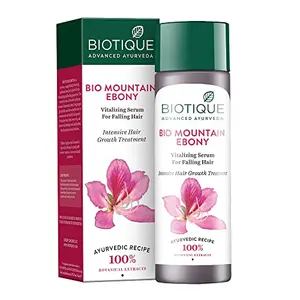 Biotique Bio Mountain Ebony Vitalizing Serum For Falling Hair Intensive Hair Growth Treatment 120ML