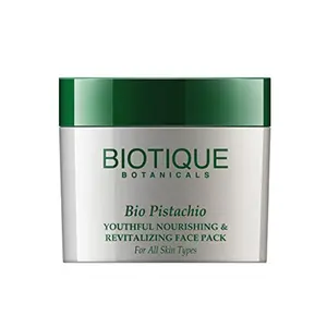 Biotique Bio Pistachio Ageless Nourishing and Revitalizing Face Pack for All Skin Types 50g