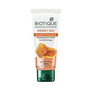 Biotique Honey Gel Soothe & Nourish Foaming Face wash For All Skin Types 100ml