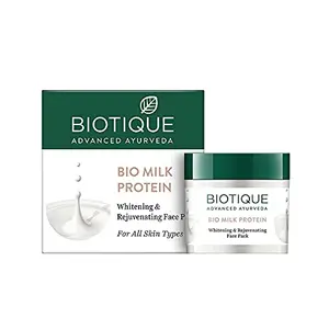 Biotique Bio Milk Protein Whitening & Rejuvenating Face Pack For All Skin Types 50G