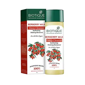 Biotique Berberry Milk Deep Cleanse Hydrating Makeup Remover For All Skin Types 120ml